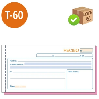 Talonario recibos con copia T-60 48D  Dohe
