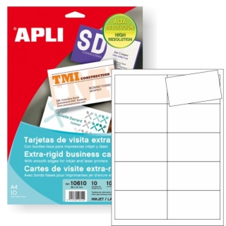 Tarjeta Visita para impresora Apli,