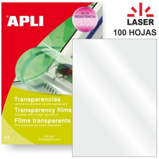 Transparencias impresora laser Apli Din