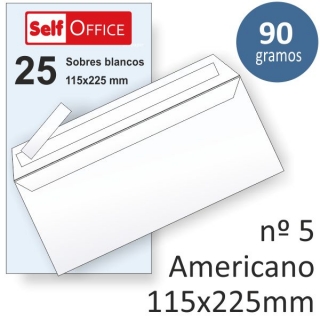 Sobres 115x225 americanos L