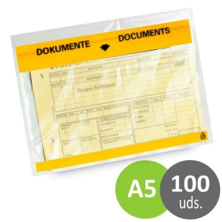 Sobres contiene documentos A5