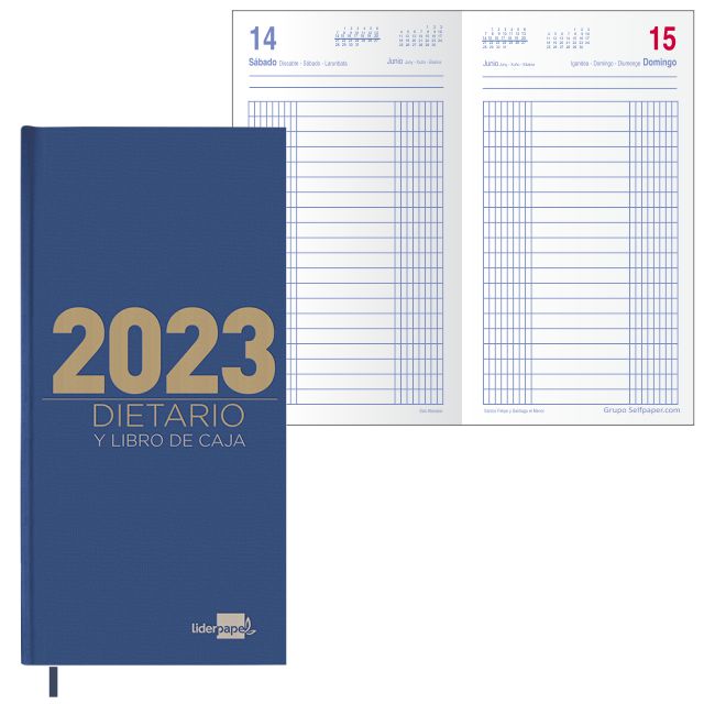 Comprar Dietario largo 2022 dos tercios de folio, dia por pagina