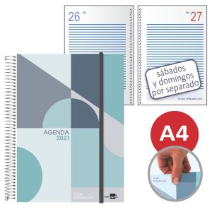 Agenda Din A4 folio 2021 espiral