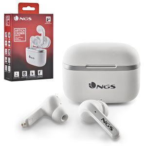 Auriculares Bluetooth 5.1 NGS Artica Crown White