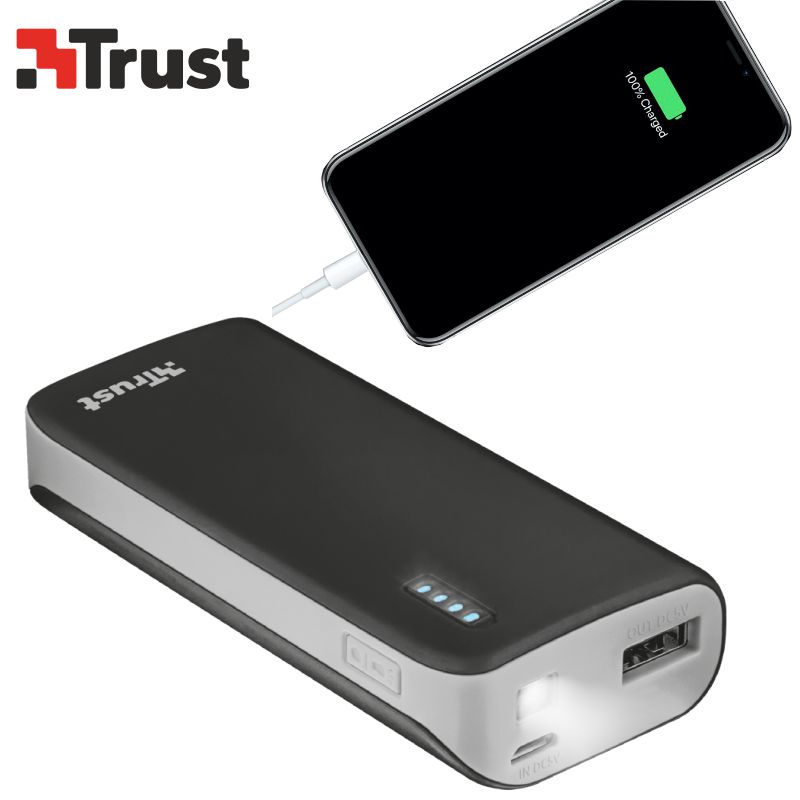 Comprar Bateria para móvil Powerbank Trust Primo 4400mAh microUSB
