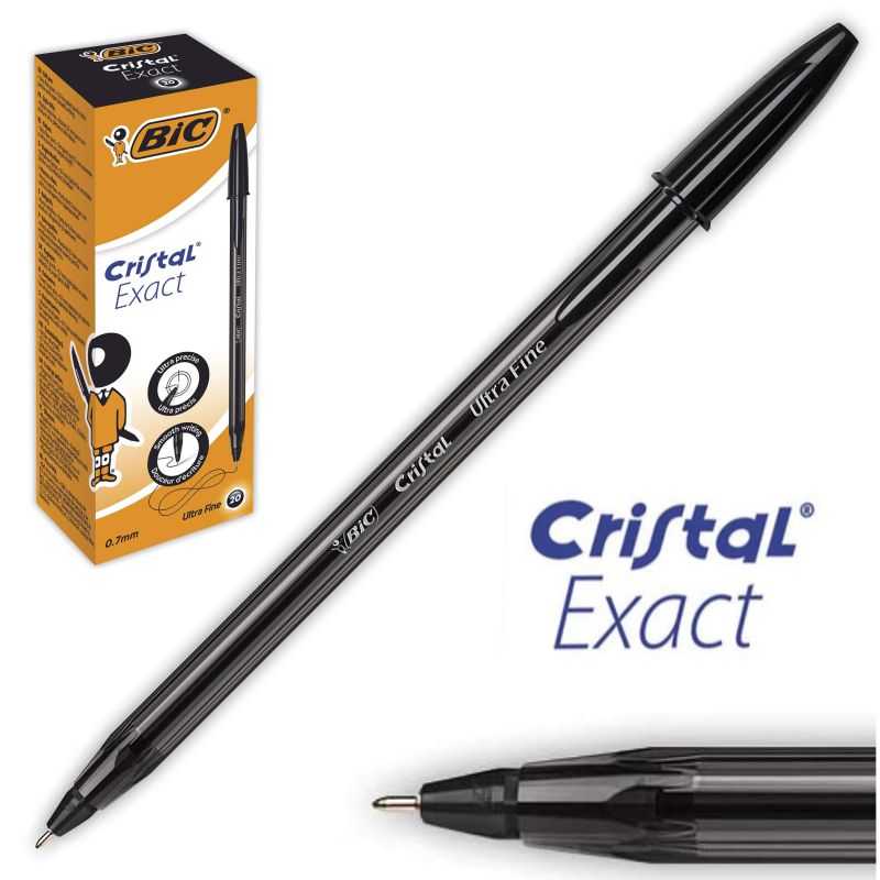 Boligrafo Bic Cristal fino negro