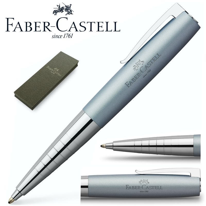 Boligrafo regalo Faber-castell Loom Metalic Light Blue plata
