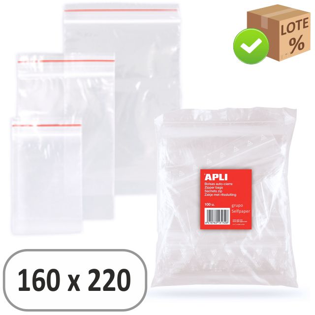 Bolsas autocierre minigrip zip 40x60 mm, 4x6 cm, Pack 100 u