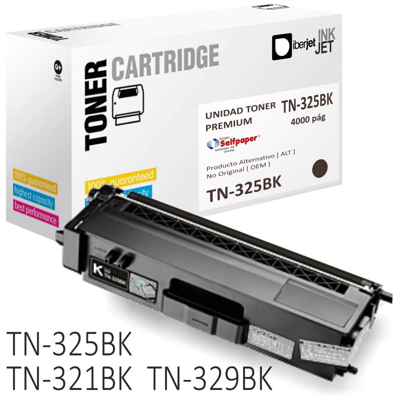 Comprar Brother TN325BK Compatible - Toner Alta capacidad - 4000 Pg
