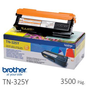 Brother TN325Y Amarillo, tóner color tinta original 3500 Pág