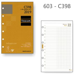 C398 - Recambio Agenda Finocam 603