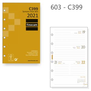 C399 - Recambio Agenda Finocam