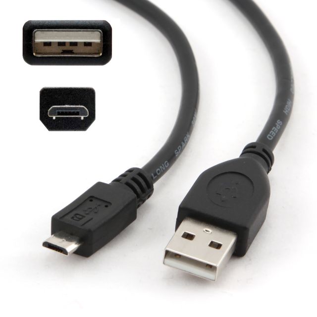 Comprar Cable Micro USB para moviles, Camaras 1,8 mts