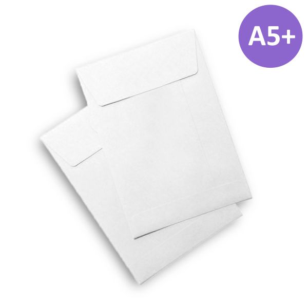 caja bolsas sobres a5 cuartilla 184x261 blanco