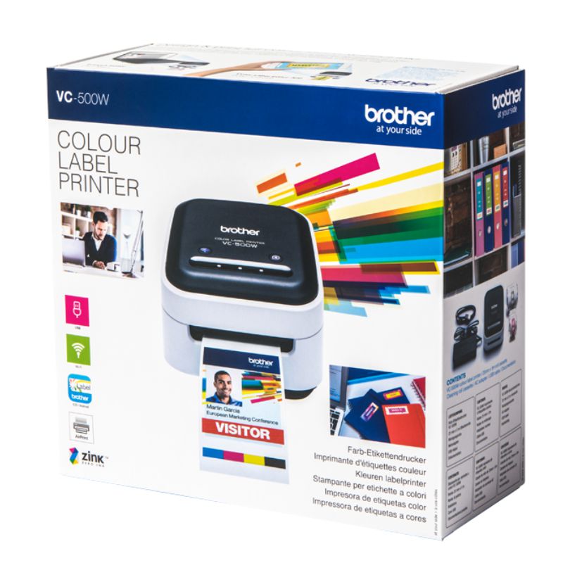 Impresora de Etiquetas en color Brother VC500W Wifi, Selfpaper.com.