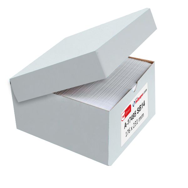 caja sam a 17495 sobres din a5 cuartilla blanco