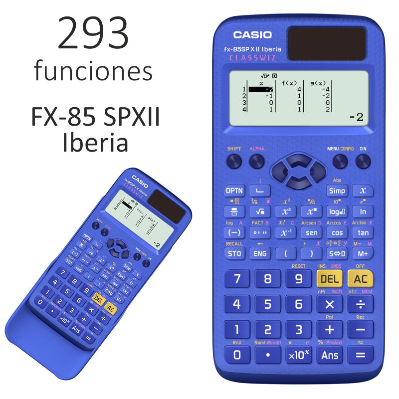 Calculadora Cientifica Casio FX-85SPXII Iberia Classwiz Azul,