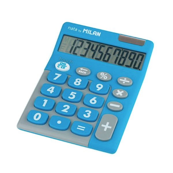 Comprar Calculadora Milan Duo Touch 10 Digitos Azul Turquesa