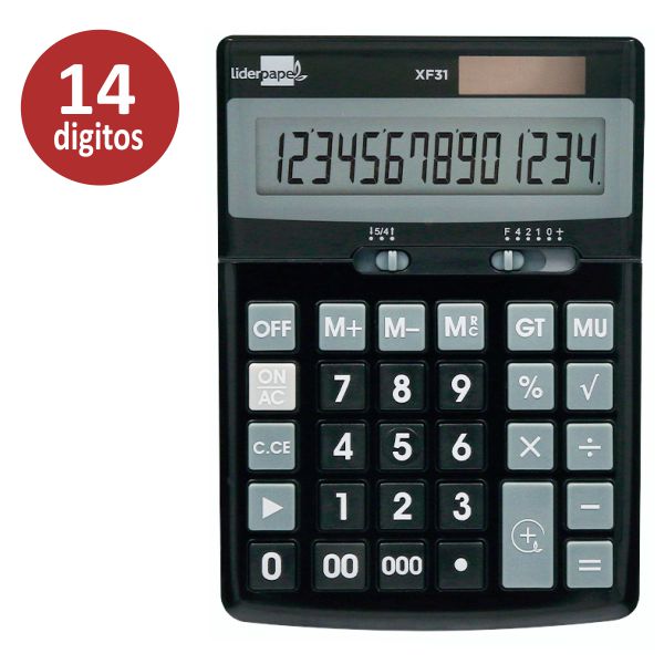 Comprar Calculadora sobremesa grande Liderpapel XF31 14 digitos
