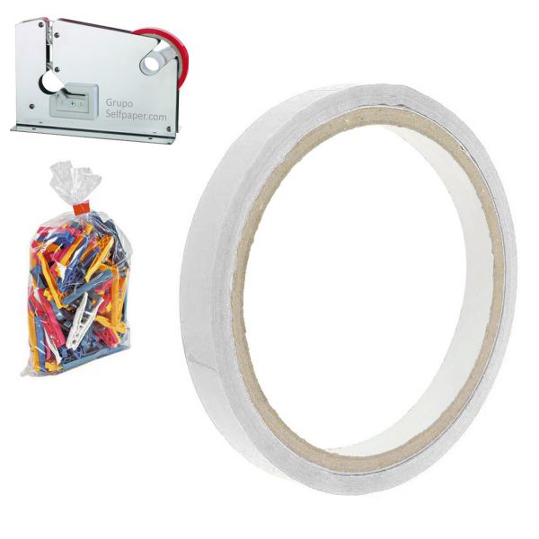 Celo, cinta adhesiva cierrabolsas Q-connect color blanco