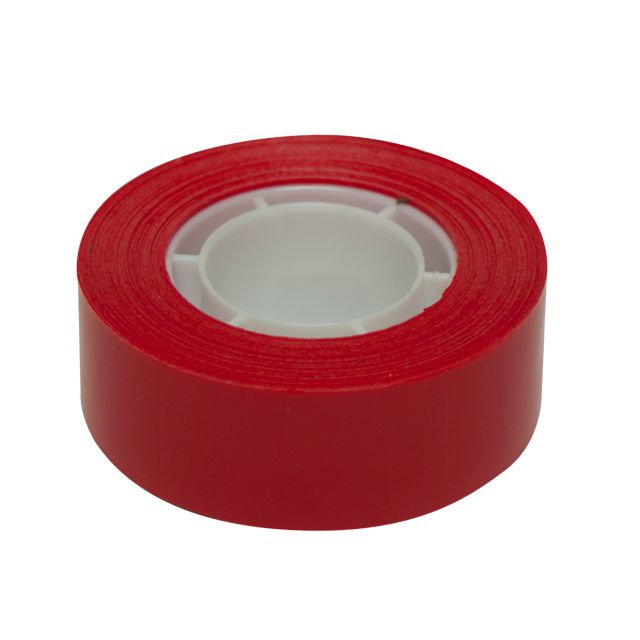 Celo, cinta adhesiva de color rojo Apli 19mm x 33 metros