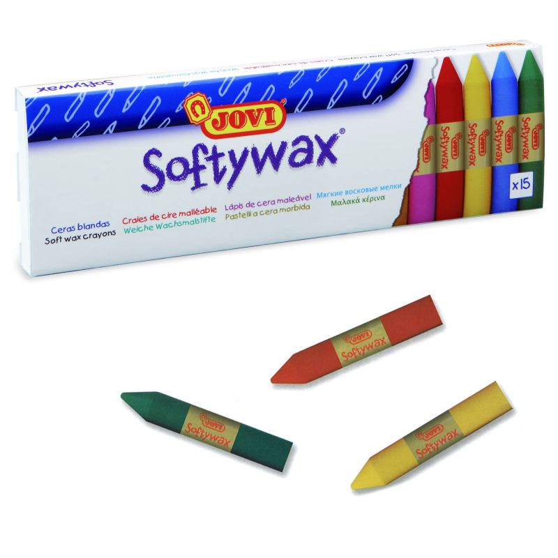 Jovi - ¿Sabías que las Ceras blandas Softywax son redondas, tienen colores  vivos y luminosos, y son ideales para desarrollar la motricidad y  experimentar con el trazo? Además, son excelentes para todas