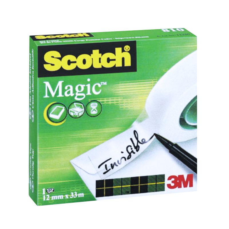 cinta scotch magic 3m invisible 810   12mm x 33 mt