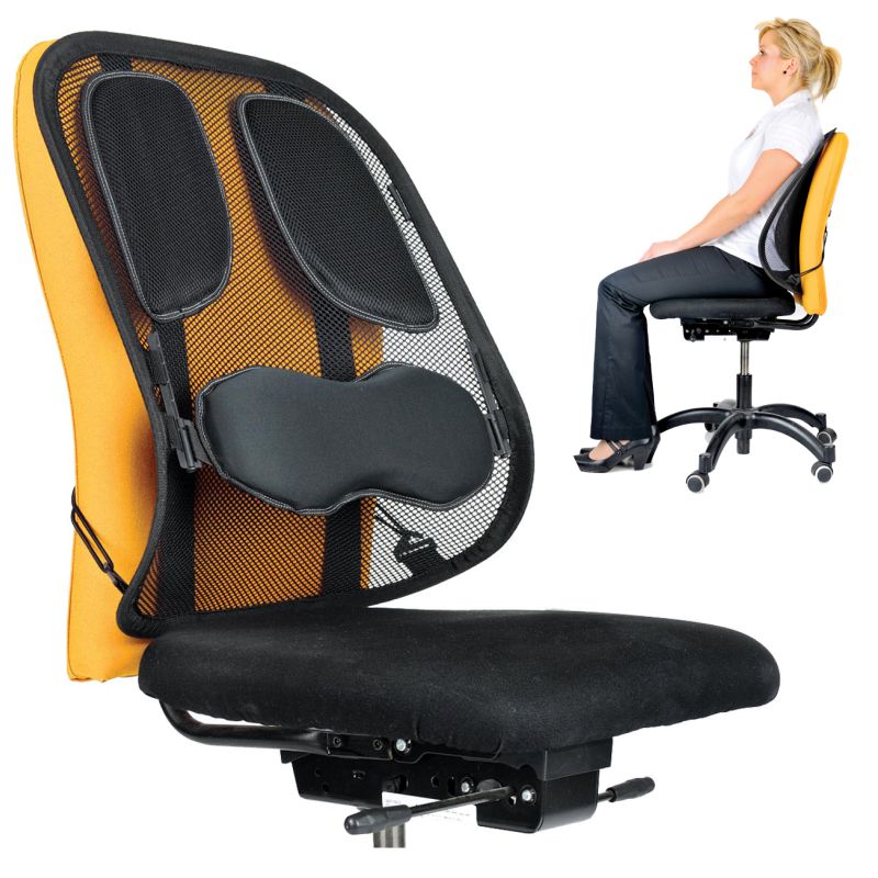 Cojin Lumbar respaldo ergonómico de rejilla Mesh Profesional