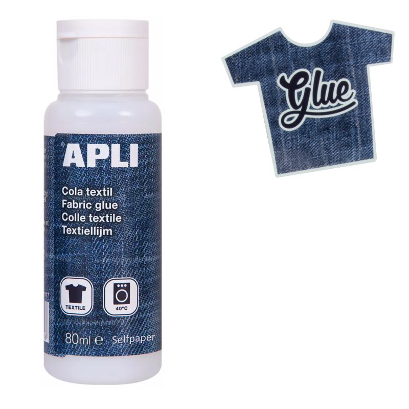 Comprar Cola textil Apli, pegamento para tela o tejidos 80 ml