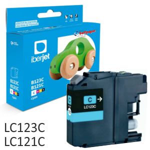 Compatible Brother LC123C color azul Cyan