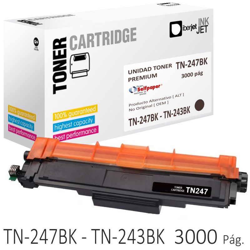 Comprar Compatible Brother TN247BK TN243 negro Toner Alta capacidad