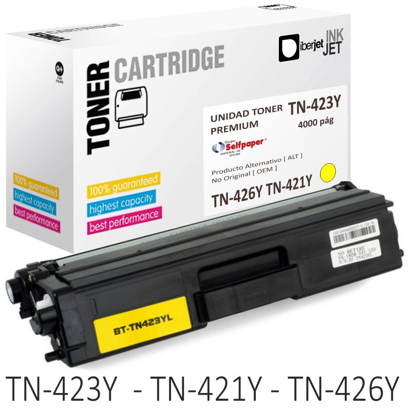 Toner Compatible Brother TN423Y TN421Y TN426Y amarillo