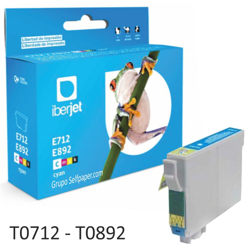 Compatible Epson T0712 cyan, T0892,