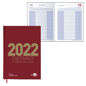 Dietario 2022 cuartilla - dia pagina - medio folio economico