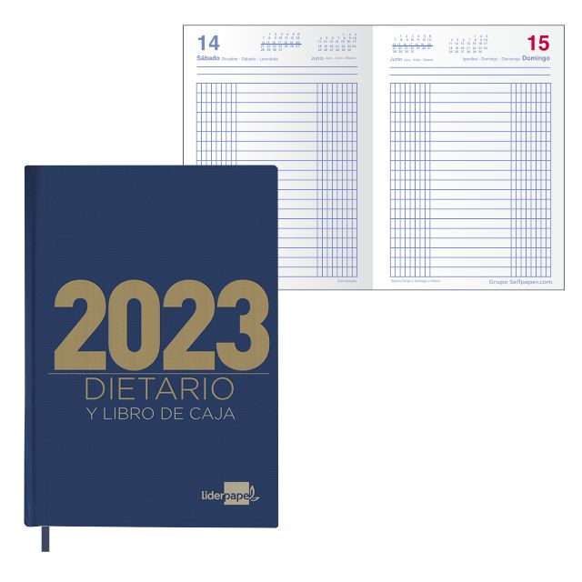 Dietario 2022 cuartilla, dia pagina, medio folio, economico