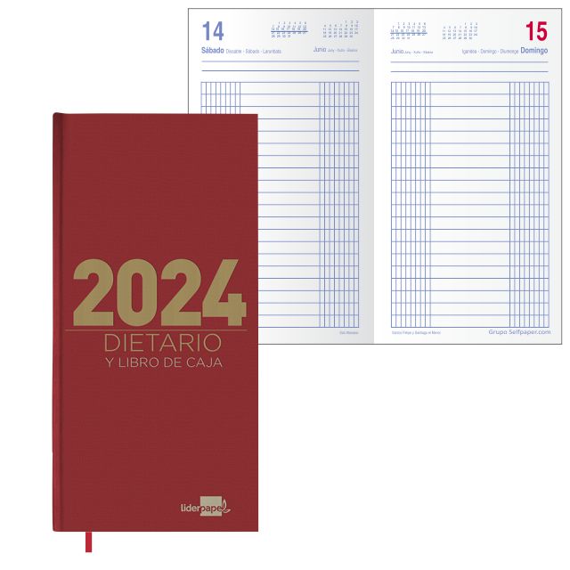 Dietario 2022, largo, dos tercios de folio, dia por pagina