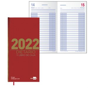 Dietario 2022, largo, dos tercios de folio, dia por pagina