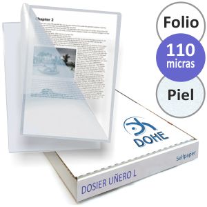 Dosier Uñero, funda en L, 110 micras, Dohe Caja 100 dossier