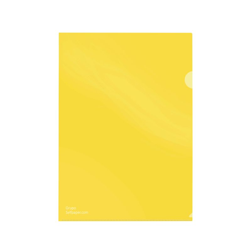 Dosier uñero, Funda en L, color Amarillo traslúcido