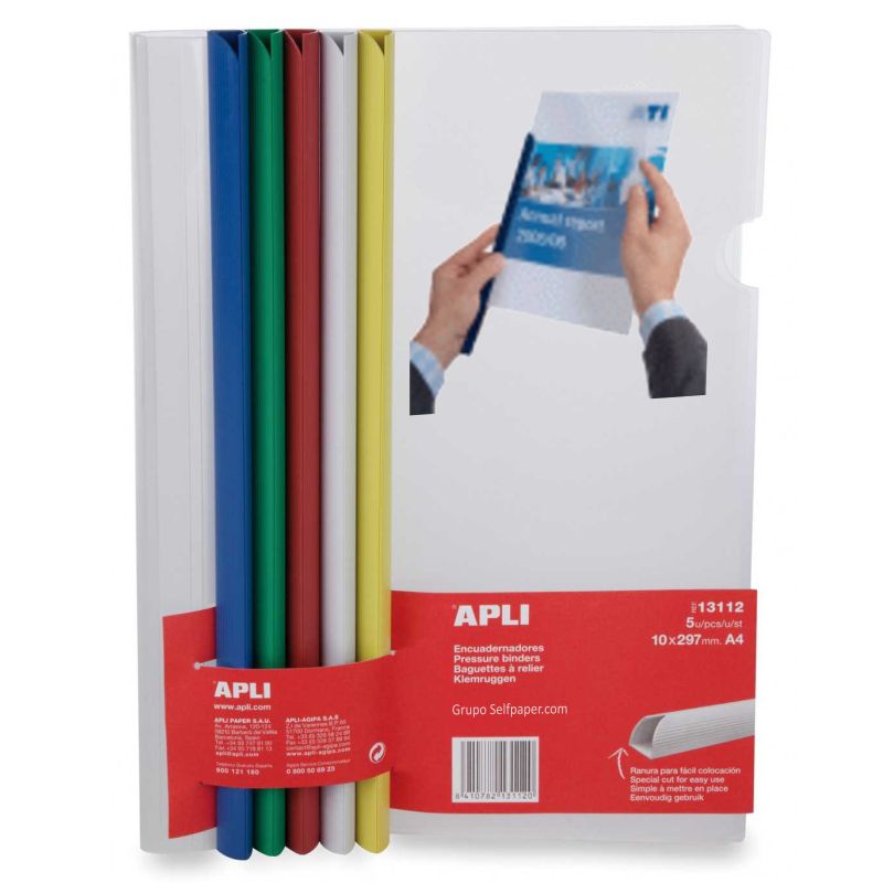 Comprar Dossier lomera PVC uñero y varillas encuadernacion colores