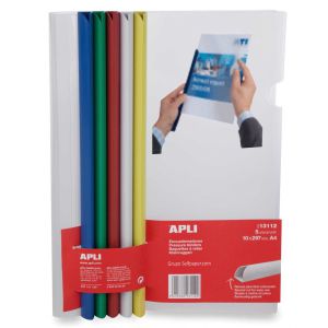 Dossier lomera PVC uñero y varillas encuadernacion colores