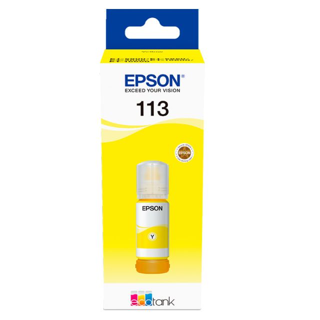 Epson Ecotank 113 color amarillo tinta original C13T06B440