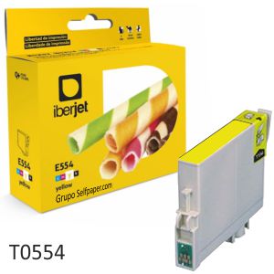 Epson T0553 amarillo, cartucho tinta compatible