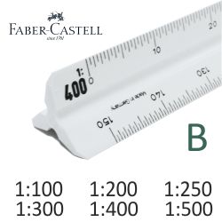 Escalimetro Faber Castell 150-B de 6 escalas con funda