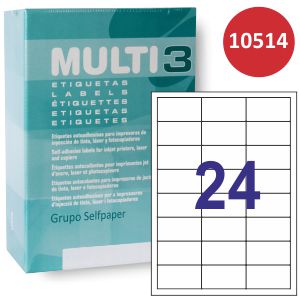 Etiquetas Impresora Multi3 C/500 24x
