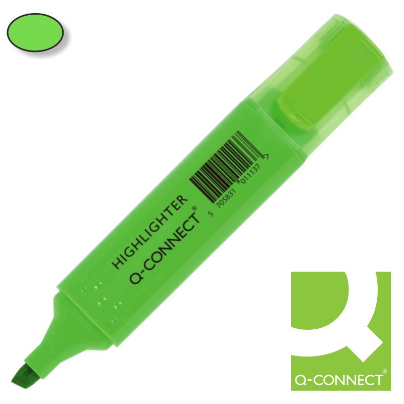 Comprar Rotulador Fluorescente Q-connect Verde Kf01113