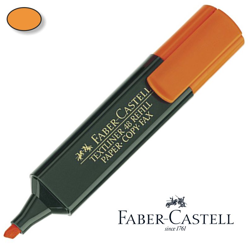 Rotulador Fluorescente Faber-Castell Textliner 48 Naranja