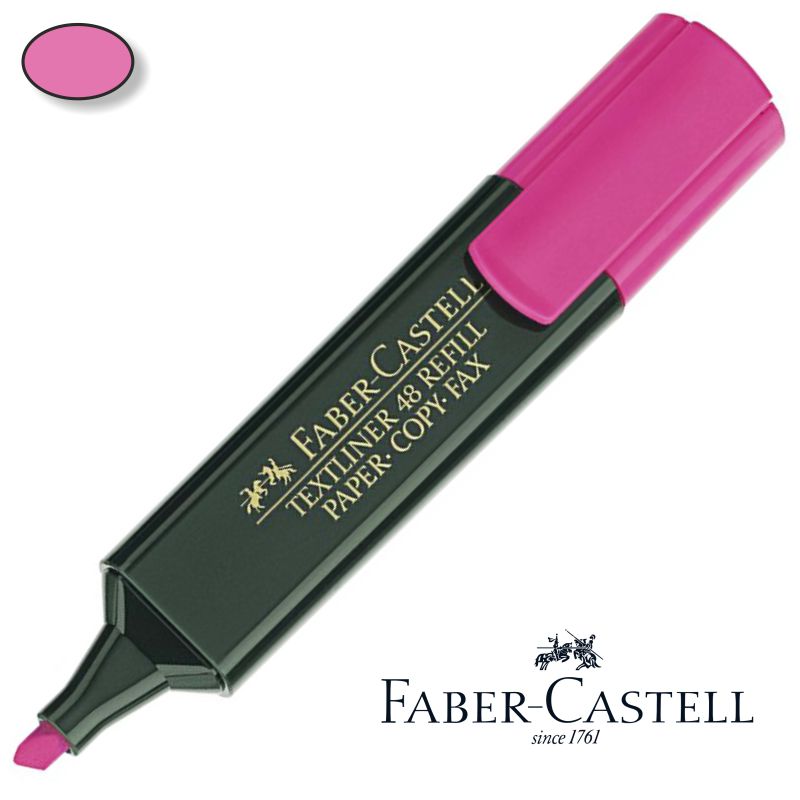 Rotulador Fluorescente Faber-Castell Textliner 48 Rosa