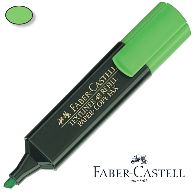 Rotulador Fluorescente Faber-Castell Textliner 48 Verde