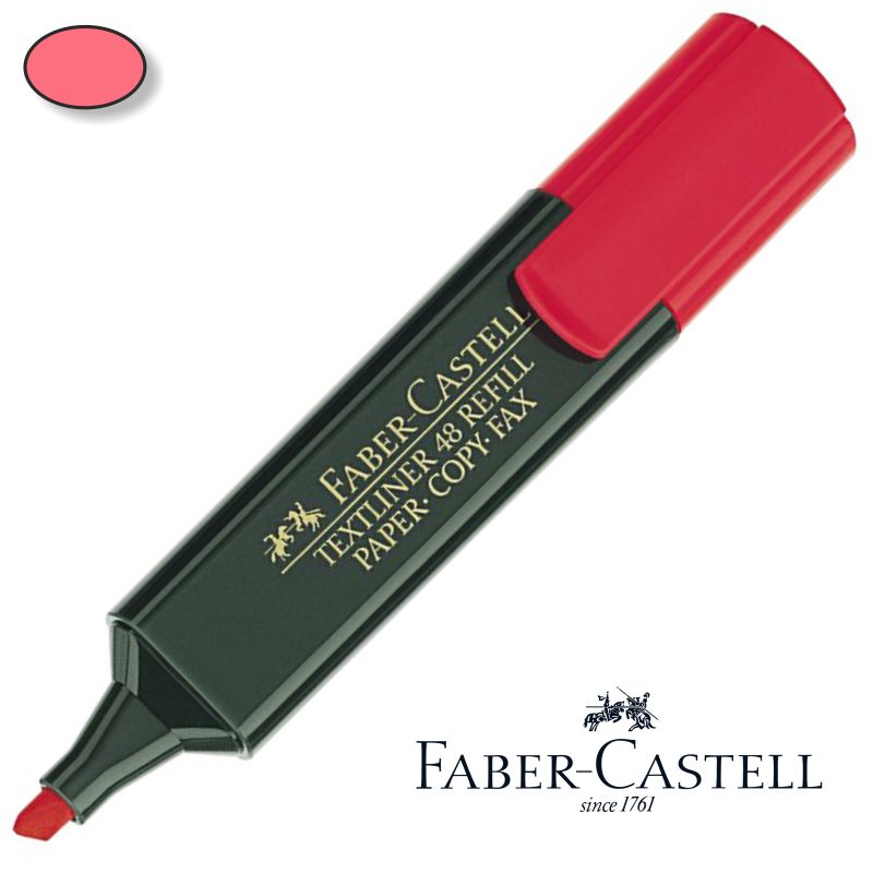 Rotulador Fluorescente Faber-Castell Textliner 48 Rojo Neon